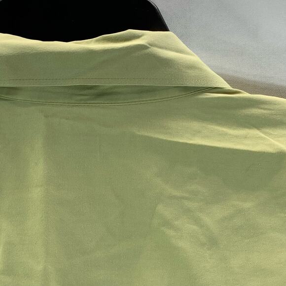 BANANA REPUBLIC Men's Green Solid Stretch Button-Up Short Sleeve Shirt SZ XL - Picture 5 of 10